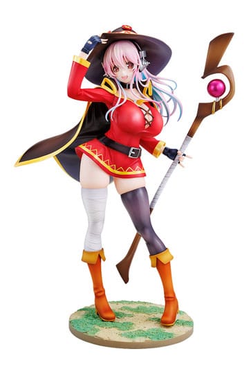 Super Sonico x Konosuba PVC Statue 1/7 Super Sonico Megumin samarbejde Ver. 25 cm