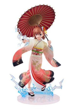 En vis videnskabelig Railgun T-statue 1/7 Mikoto Misaka Furisode Kimono Ver. 28 cm
