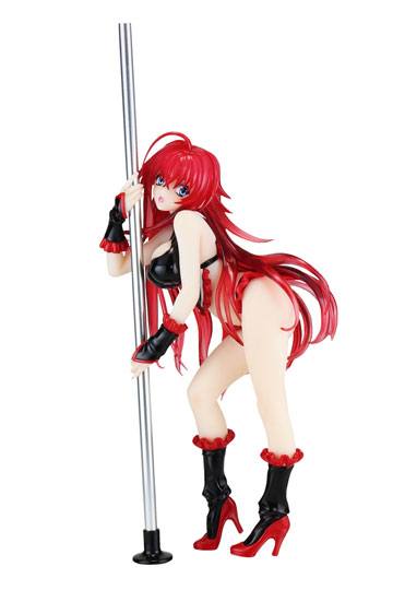 High School DXD STATUE 1/7 RIAS GREMORY POLE DANCE VER. Svart färg 20 cm