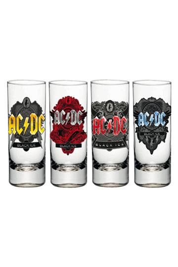 AC / DC Shotglass 4-Pack Black Ice
