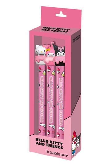 Sanrio Erasable Gel Penns 3-Pack