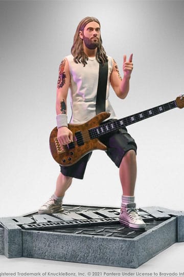 Pantera Rock Iconz Statue Rex Brown (reinventando el acero) 22 cm