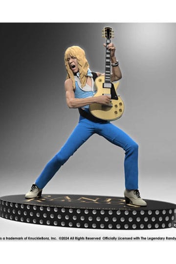 Estatua Randy Rhoads IV Rock Iconz Los primeros años Versión azul 24 cm