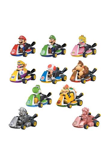 Exhibición del paquete misterioso de Mario Kart Pull Back Cars (12)