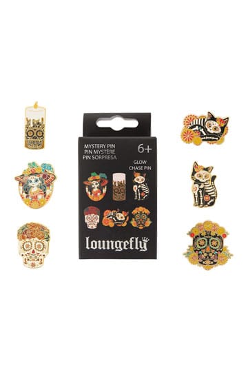 Loungefly Emaille-Pins Blindbox Dia de los Muertos Sortiment (12)
