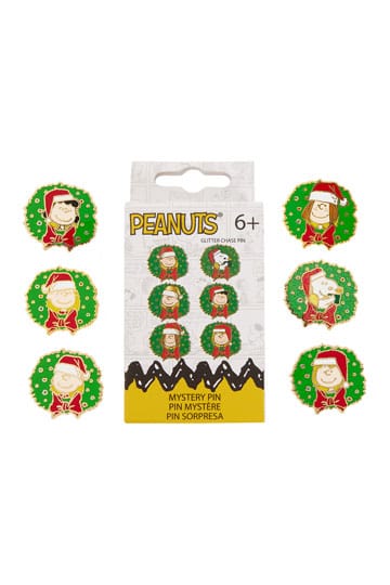 Peanuts by Loungefly Pines esmaltados Caja ciega Snoopy and Friends Surtido navideño (12)