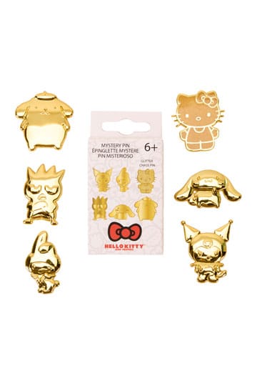 Hello Kitty by Loungefly Enamel Pins 50th Anniversary Gold Blind Box Assortment (12)