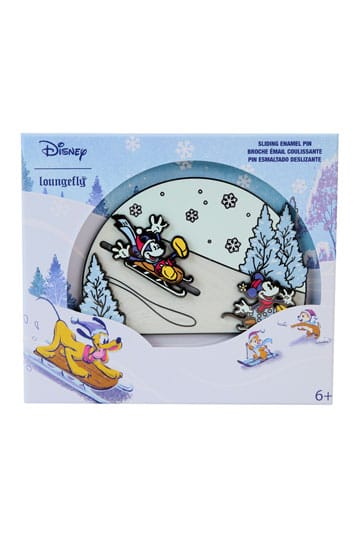 Disney by Loungefly Enamel 3" Pins Mickey and friends Winter Wonderland 3" Limited Edition 8 cm