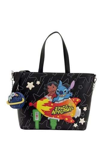 Lilo & Stitch von Loungefly Canvas-Einkaufstasche, Weltraumabenteuer