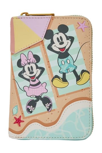 Mickey & Minnie Beach Fun Zip Around Wallet