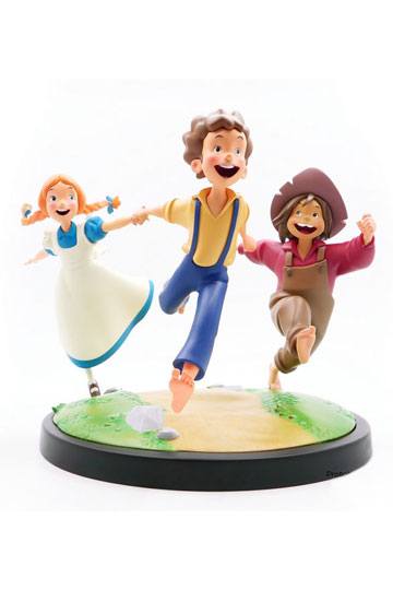 ¡Las aventuras de Tom Sawyer animadas! Estatua Tom, Huck y Becky 23 cm