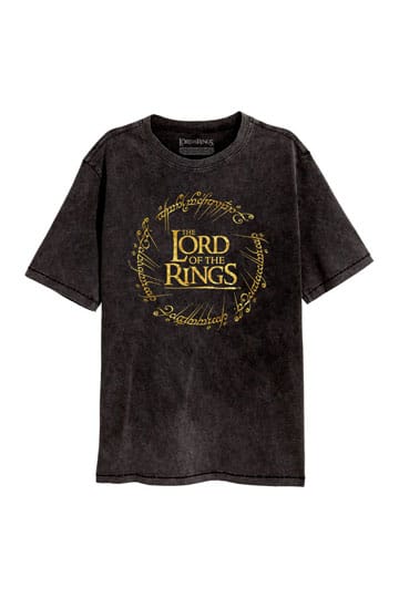 Lord Of The Rings T-Shirt Gold Foil Logo