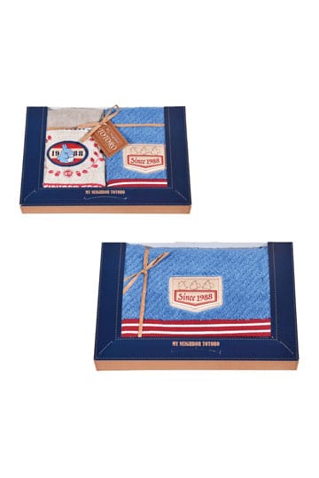 Set di 3 asciugamani Il mio vicino Totoro Cuciture in denim