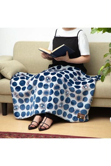 Moj susjed totoro couverture Polaire moirée SOOT SPRITE SILHOUETE 70 x 100 cm