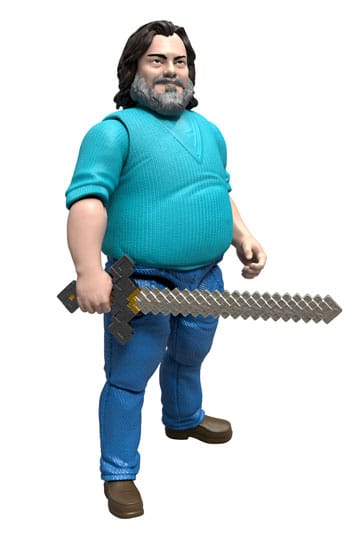 Een Minecraft -filmactie -figuur Steve 10 cm