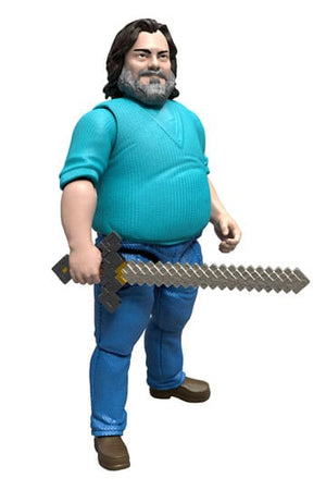 Een Minecraft -filmactie -figuur Steve 10 cm