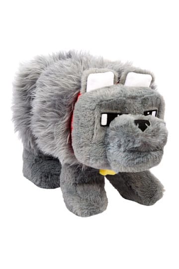 En Minecraft -film plysjfigur Dennis The Wolf 20 cm