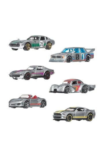 Hot Wheels Silver Series Die-Cast Vehicle 6-Pack 1/64 ZAMAC