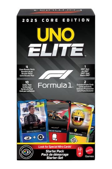 Gioco di carte Formula 1 UNO Starter-Set Elite F1