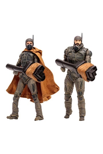 Dune: Deuxième partie Action Figure 2 pack Stilgar & Shishakli (étiquette d'or) 18 cm