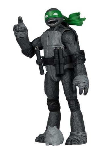 Teenage Mutant Ninja Turtles Page Punchers Action Figur Michelangelo (Sort hvit og grønn) (Red Platinum Edition) 13 cm