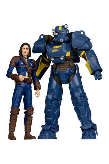 Statua di Fallout 4 Confezione da 2 T-60 Vault Tec e Sole Survivor 18 cm