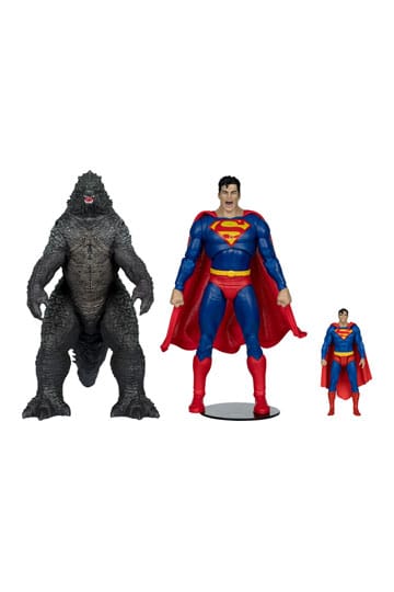 DC Justice League Monsterverse DC Multiverse Action Figures 2-Pack Superman vs. Godzilla 30 cm