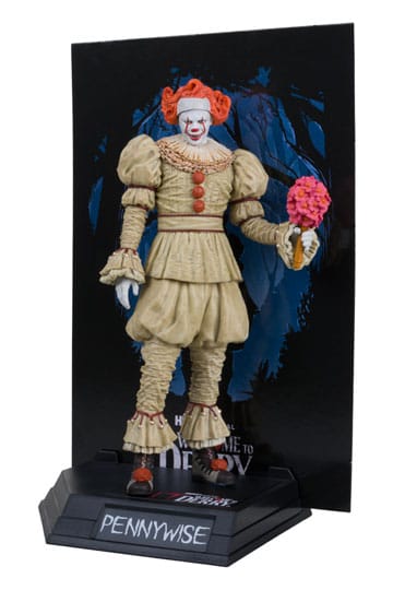 It: Bienvenue à Derry Movie Maniacs PvC Statue Pennywise (Flashback) (étiquette d'or) 16 cm