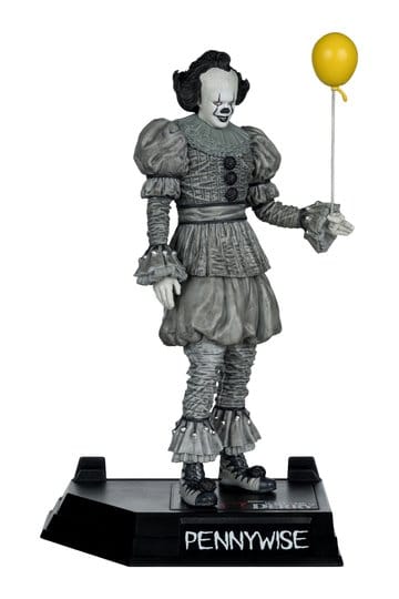 Het Welcome to Derry Movie Maniacs Figuur Pennywise (zwart-wit) 16 cm