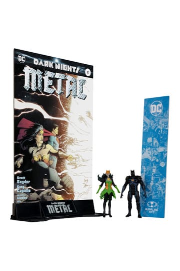 DC Direct Page Punchers Action Figur 2-Pack Batman fra Earth-44 & Batman of Earth-11 (Dark Nights: Metal) 8 cm