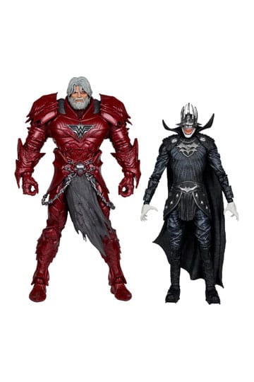 DC Multiverse McFarlane Collector Edition Action Figur 2-Pack #04 Batman who laughs (Knight Armor) & Nådesløs (Dark Multiverse) 18 cm