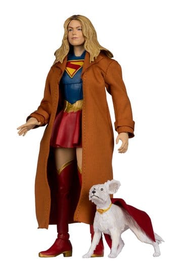 Supergirl (2026) Figurine DC Theatrical Deluxe Edition Supergirl & Krypto (Gold Label) 17 cm