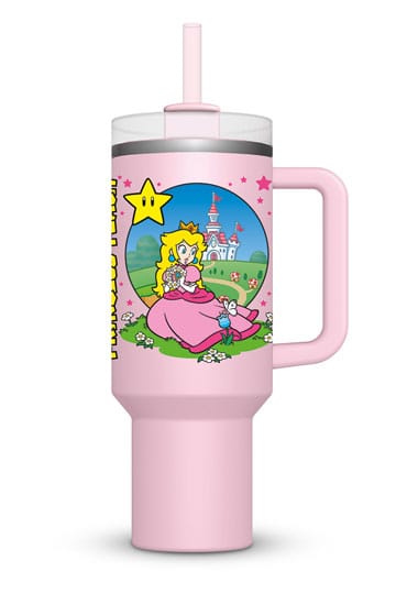 Super Mario Edelstahl Becher Pfirsich 1130 ml