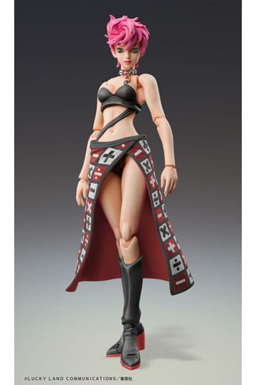 JoJo's Bizarre Adventure Del 5 Super Action Action Figur Chozokado Trish Una Black Ver. 15 cm