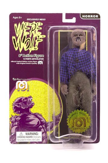 Mego Horror Action Figure Werewolf (Flocked) 20 cm