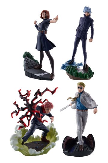 Jujutsu Kaisen Petitrama Series Trading Figur 3-sæt Jujutsu Kaisen Series Vol.2 Setn 9 cm