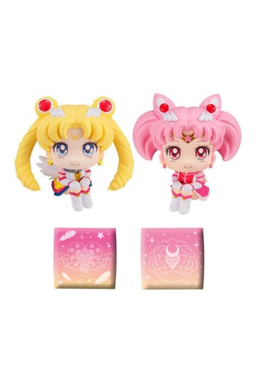 Sailor Moon Cosmos The Movie Look Busque estatuas de PVC Eternal Sailor Moon y Eternal Sailor Chibi Moon Ltd Ver. 11 cm