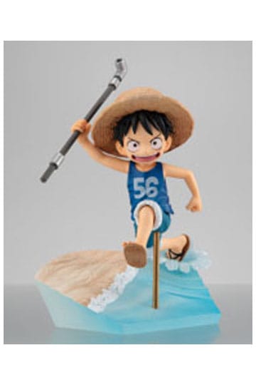 Una pieza G.E.M. Serie Estatua de PVC Monkey D. Luffy Run! ¡Correr! ¡Correr! Versión del 15º aniversario. 12cm