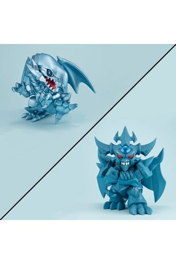 Yu-Gi-Oh! Duele Monsters Megatoon PVC Statue Ojos azules Dragón blanco y obelisco El Tormentor (con regalo)