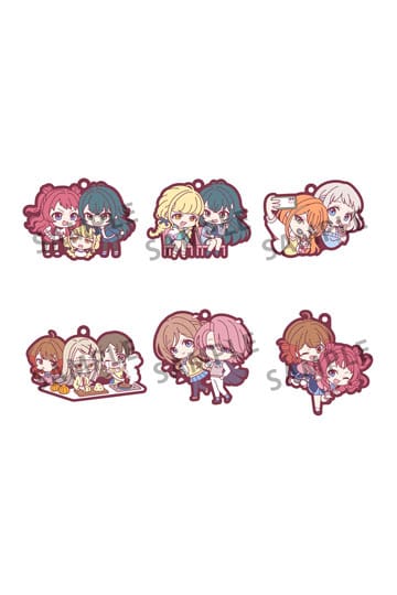 Idolmaster Rubber Mascot Buddycolle Rubber Charms Gakuen 7 cm Assortment (6)