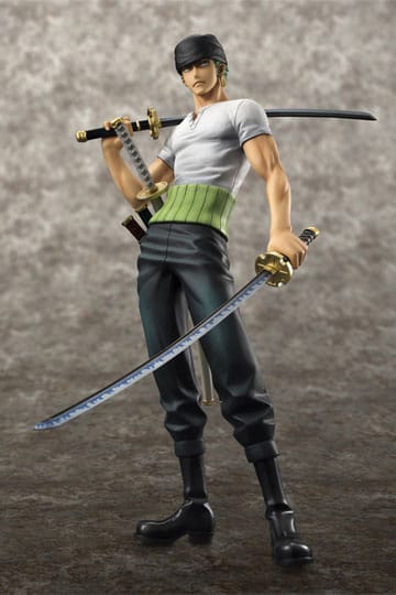 One Piece Excelente Modelo P.O.P Estatua PVC Neo-DX Roronoa Zoro 10th Limited Ver. 23 cm