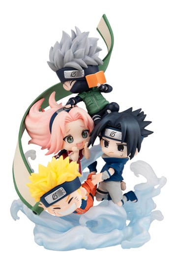 Naruto Shippuden Figunity Pvc Mini kip okuplja se ovdje, Team 7 13 cm