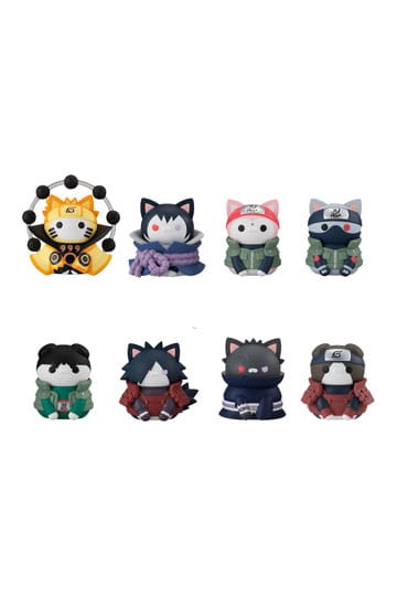 Naruto Shippuden Mega Cat Project Trading Figure 3 cm Nyaruto! Last Battle Ver. Assortment (8)