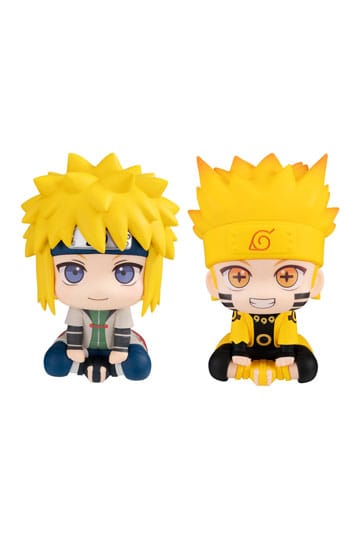 Naruto Shippuden Busque la estatua de PVC Naruto Uzumaki Six Paths Mode Sage y Minato Namikaze 11 cm (con regalo)