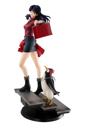 Gjenoppbygging av Evangelion Gals PVC Statue Misato Katsuragi & Penn Pen 25 cm