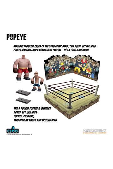 Popeye 5 Points Deluxe Figure Set Popeye & Oxheart 9 cm