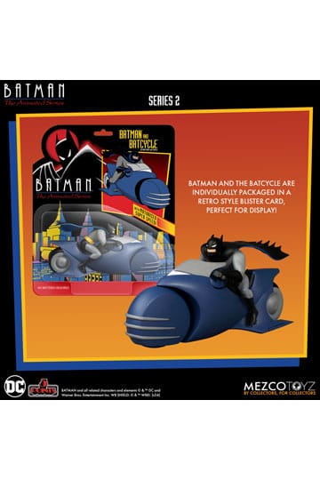 Batman the Animated Series 2 5 Points Action Figure Batman & Batcycle 10 cm