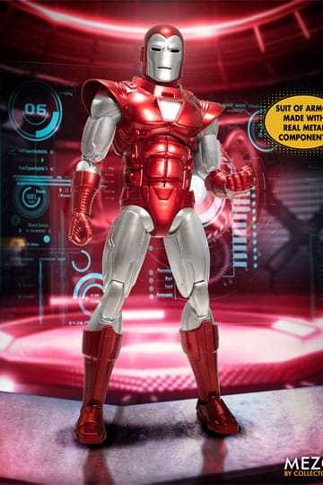 Marvel Action Şekil 1/12 Iron Man (Silver Centurion Edition) 16 cm