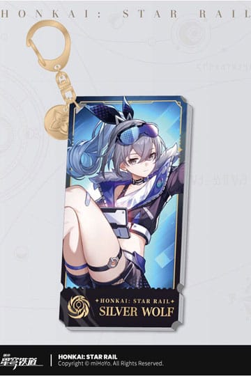 Honkai: Star Rail Character Acrylic Keychain Silver Wolf 9 cm