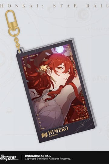 Honkai: Star Rail Countdown Departure Series Acrylic Keychain Himeko Glitter 9 cm